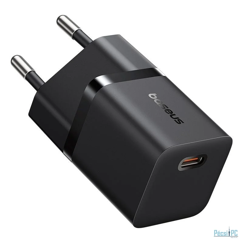 Baseus USB-C GaN5 mini 25W mains charger Black