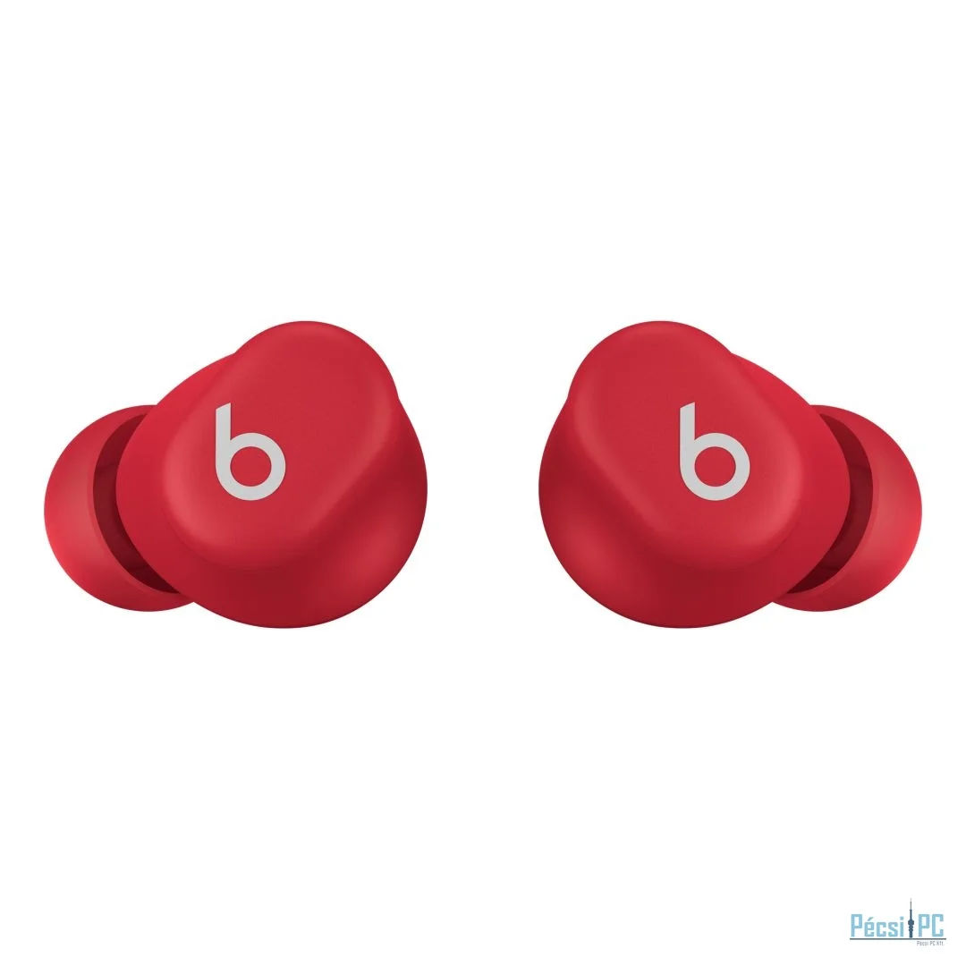 Beats Solo Buds Bluetooth Headset Transparent Red