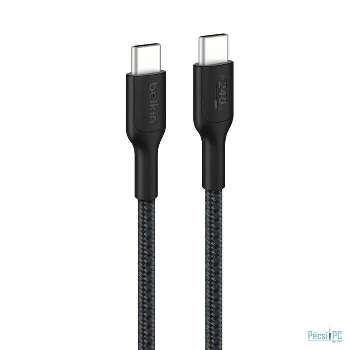 Belkin USB-C to USB-C Braided Cable 240W 2m Black