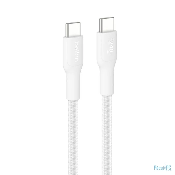 Belkin USB-C to USB-C Braided Cable 240W 3m White