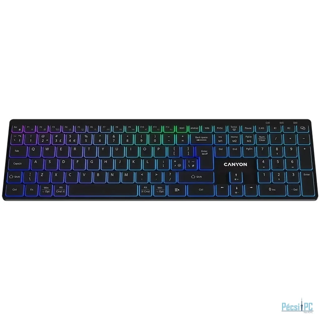 Canyon CNS-HBTK11B Wireless Keyboard Black HU
