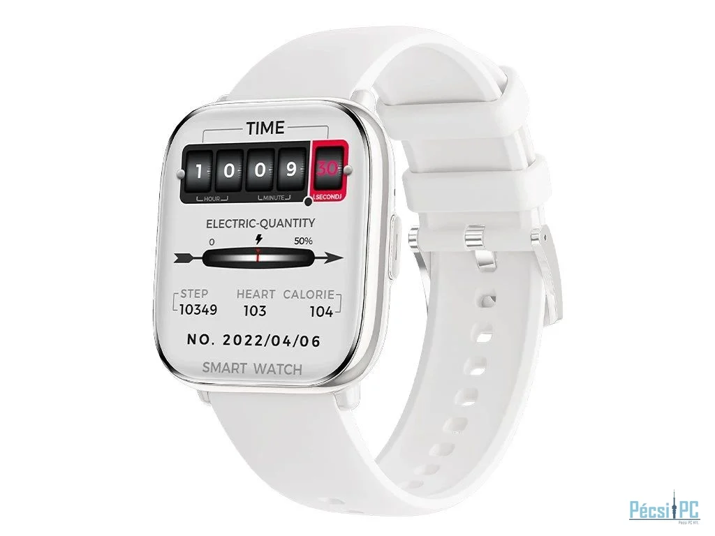 Carneo Proxima HR+ Smartwatch Silver/White