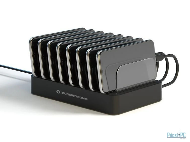 Conceptronic  OZUL02B 75W 8-Port USB PD Charging Station