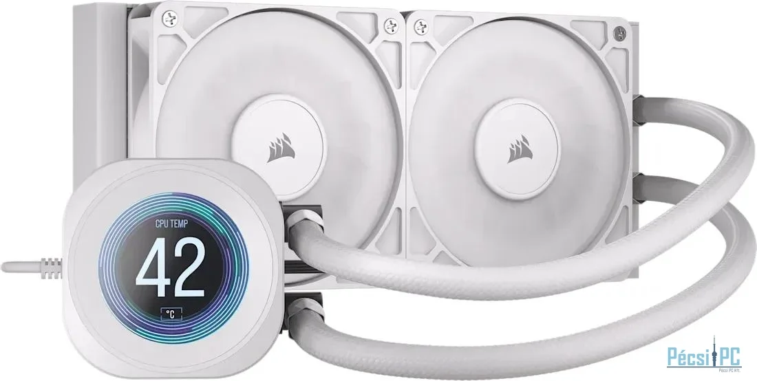 Corsair Nautilus 240 RS LCD Liquid CPU Cooler White