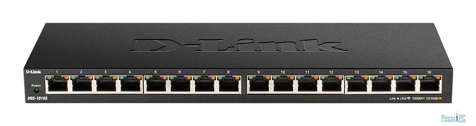 D-Link DGS-1016S 16-Port Gigabit Unmanaged Switch