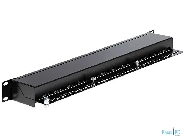DeLock 19″ Patch Panel 24 Port Cat.6 Black