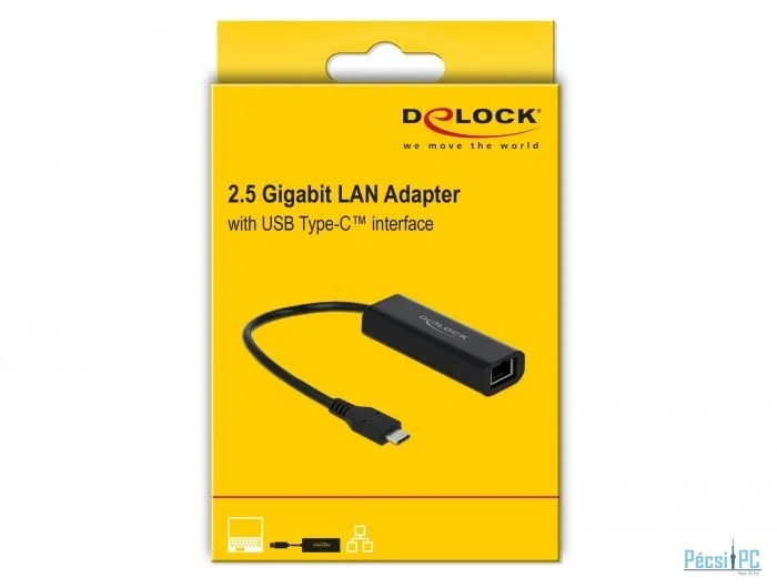 DeLock Adapter USB Type-C male to 2.5 Gigabit LAN