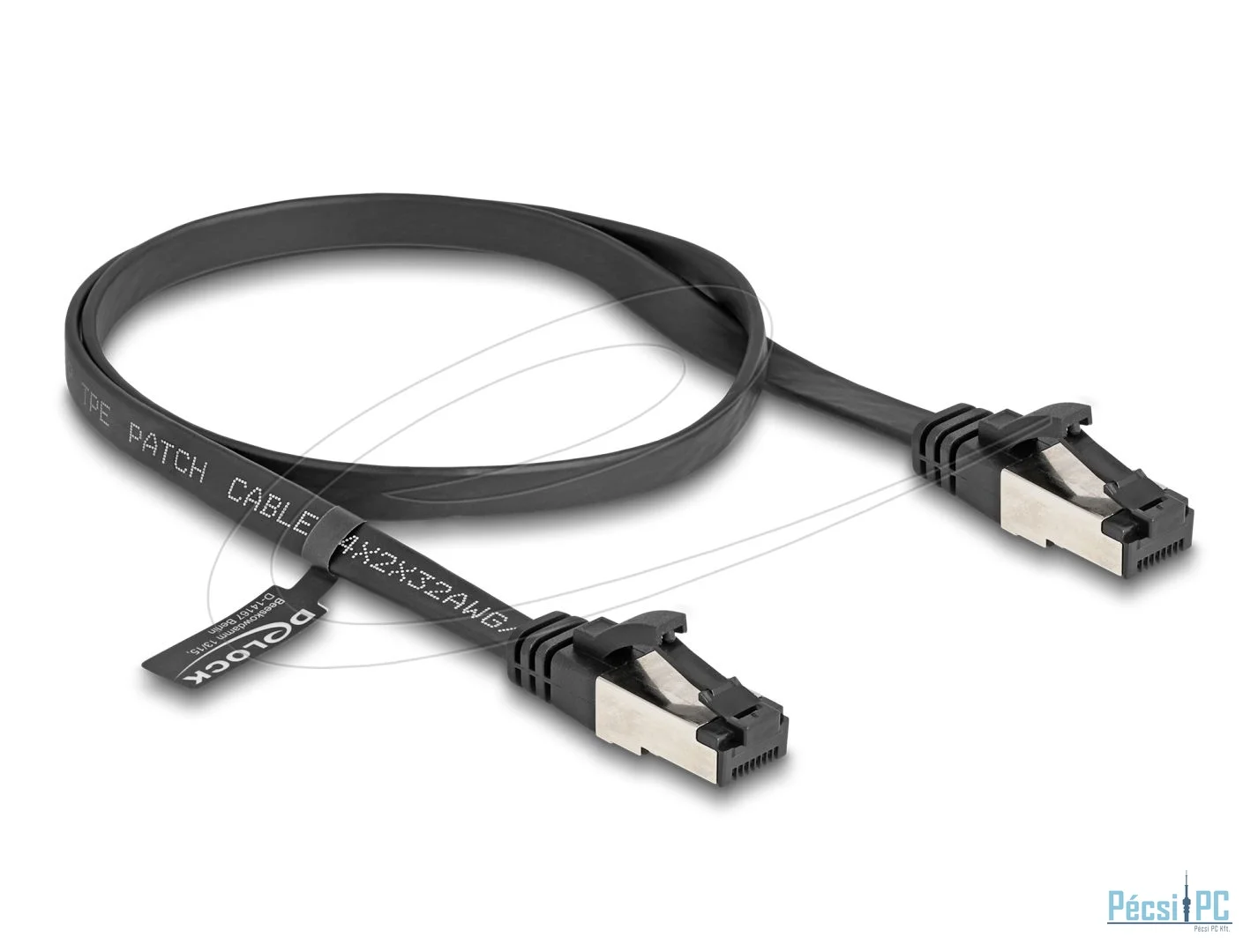 DeLock CAT8.1 Patch Cable 0,5m Black