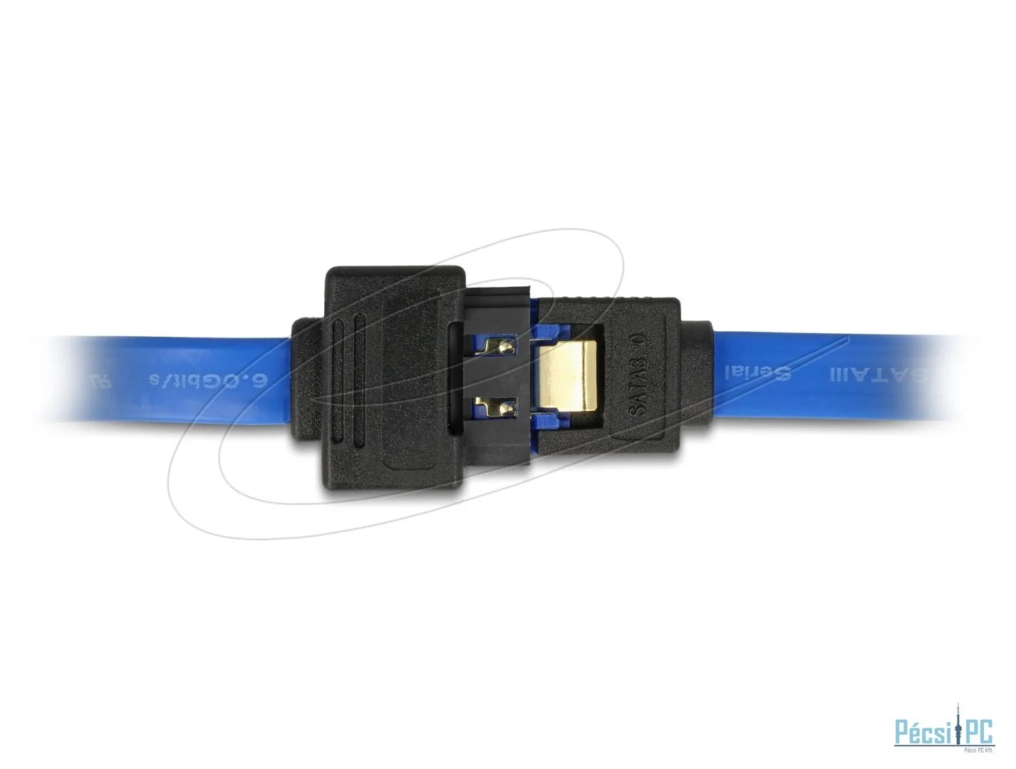 DeLock Extension cable SATA 6 Gb/s receptacle straight > SATA plug straight 100 cm Blue