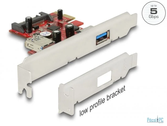 DeLock PCI Express x1 card for 1 x external + 1 x internal SuperSpeed USB 5 Gbps