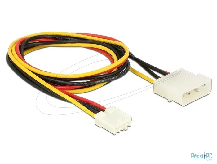 DeLock Power Cable 4 pin male > 4 pin floppy female 60cm