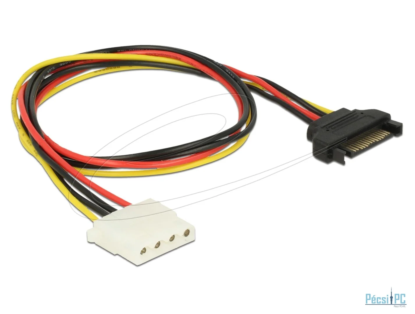 DeLock Power Cable SATA 15 pin male > 4 pin female 50cm