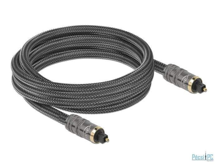 DeLock Toslink male - male Standard Cable 3m Anthracite