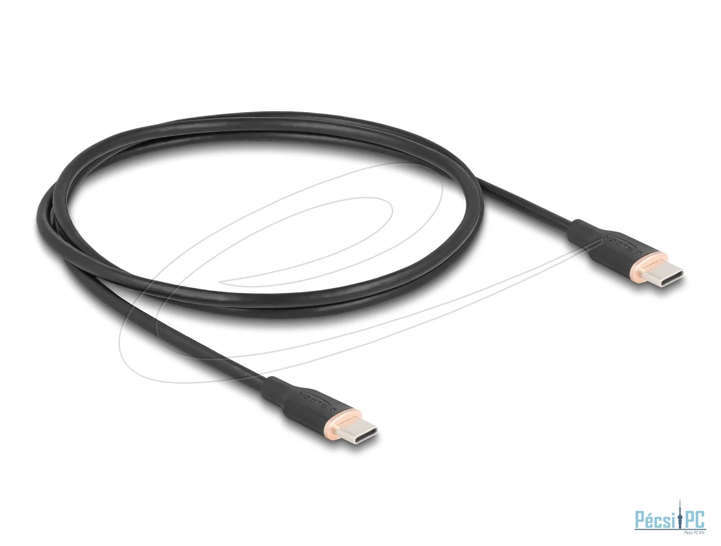 DeLock USB cable USB-C to USB-C 1m Black