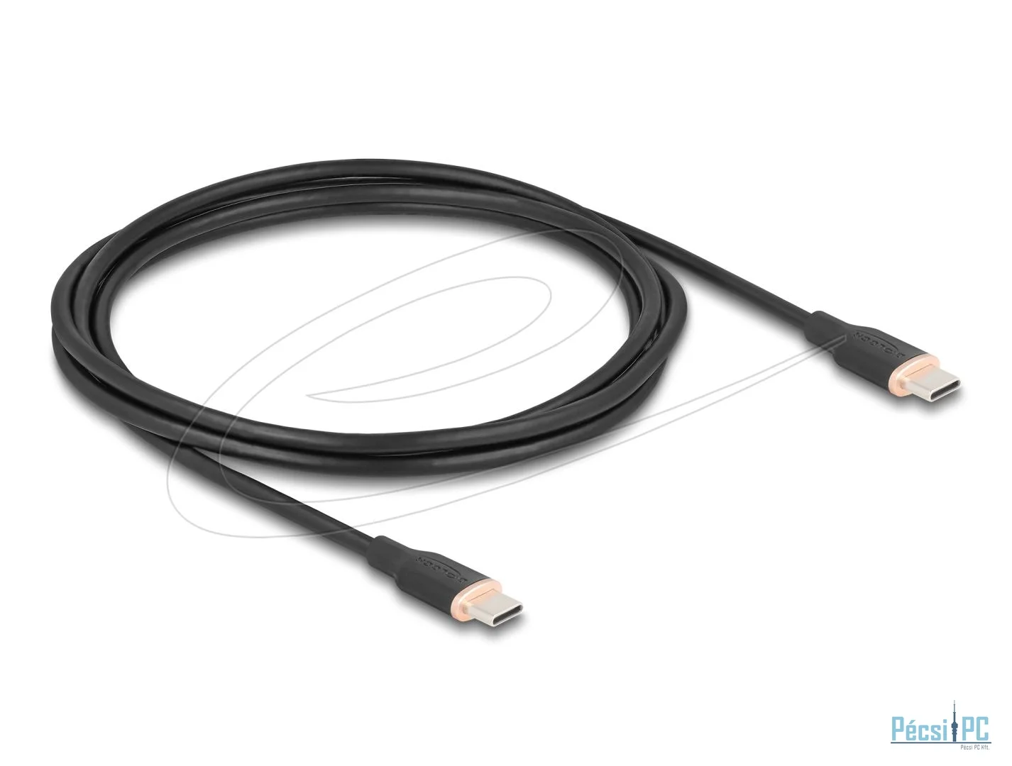 DeLock USB cable USB-C to USB-C 2,5m Black