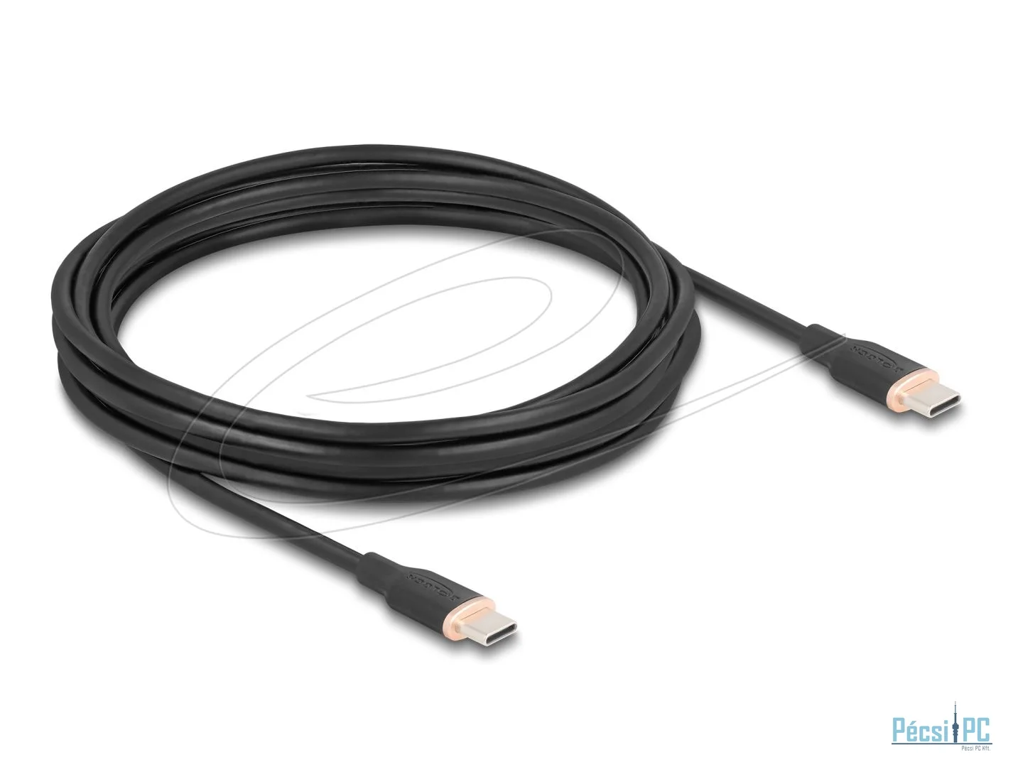 DeLock USB cable USB-C to USB-C 4m Black