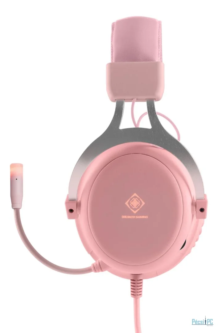 Deltaco PH85 Gaming Headset Pink