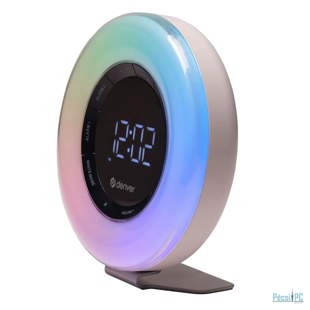 Denver CRL-342 FM clock radio with wakeup light & nature sounds White