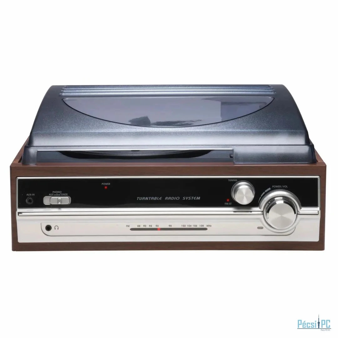 Denver VPR-190MK3 Retro turntable with radio & built-in speakers