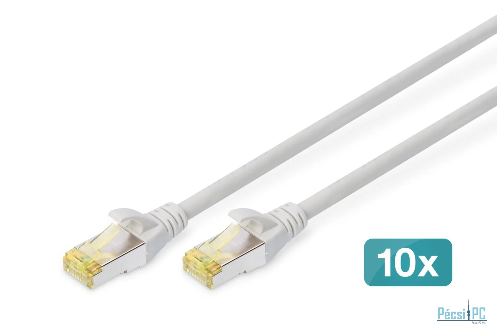 Digitus CAT6A S-FTP Patch Cable 2m Grey (10db)