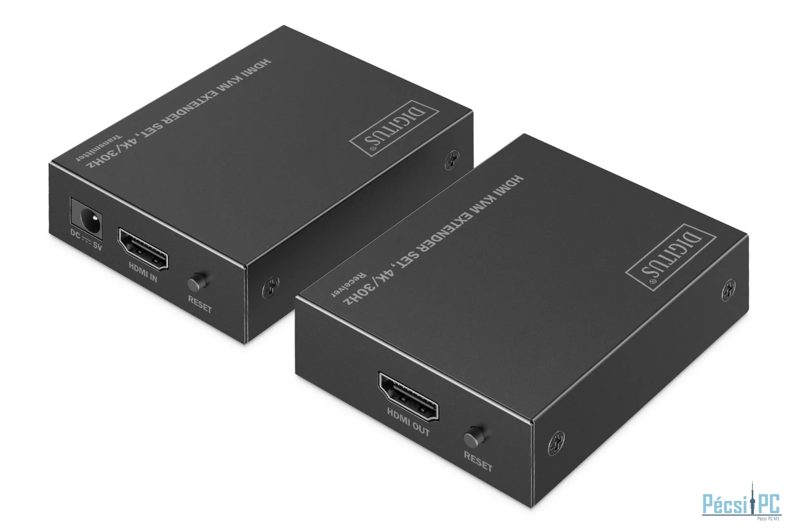Digitus HDMI KVM Extender Set, 4K/30Hz Black