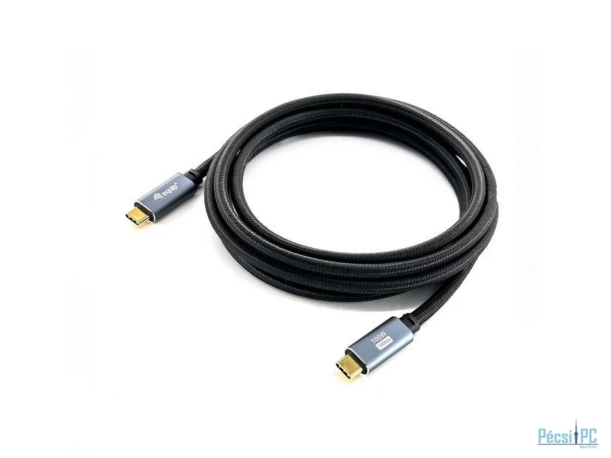 EQuip USB-C 3.2 Gen2 to USB-C 100W cable 3m Black