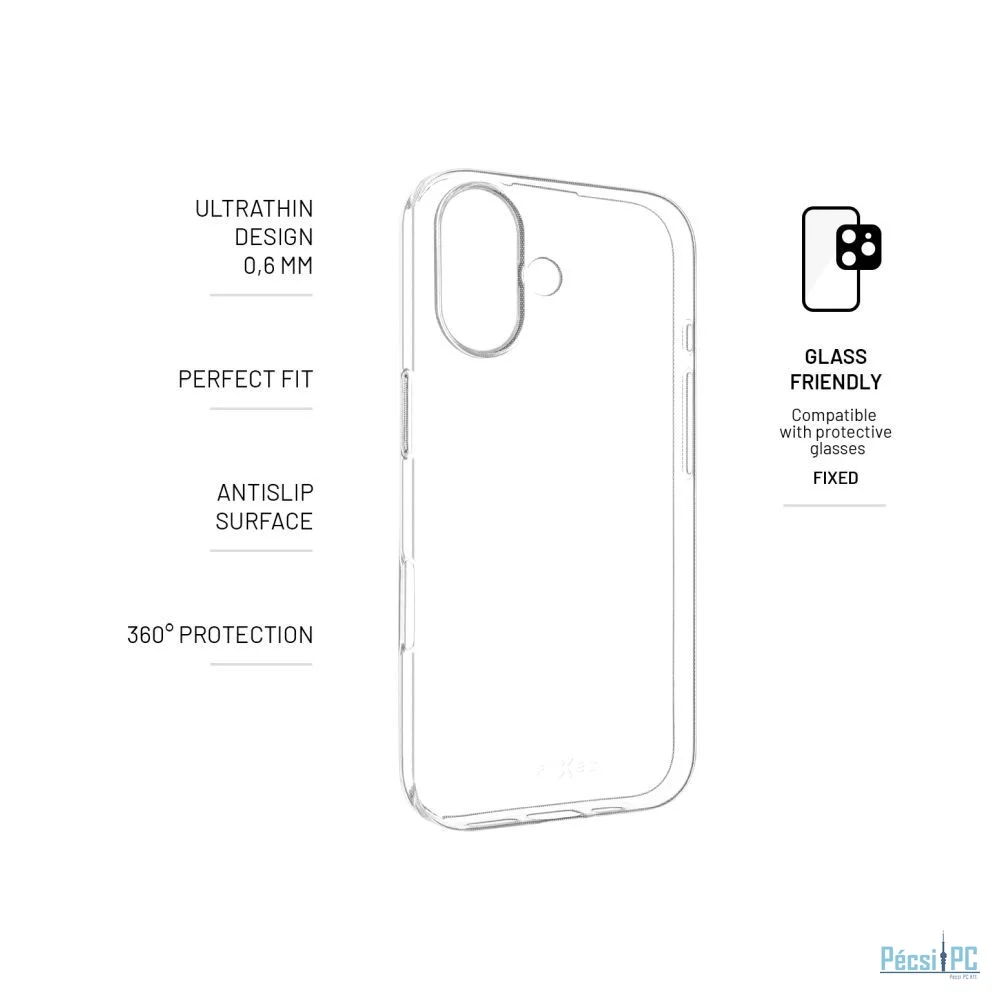 FIXED Story ultravékony TPU telefontok Apple iPhone 17 telefonhoz, átlátszó