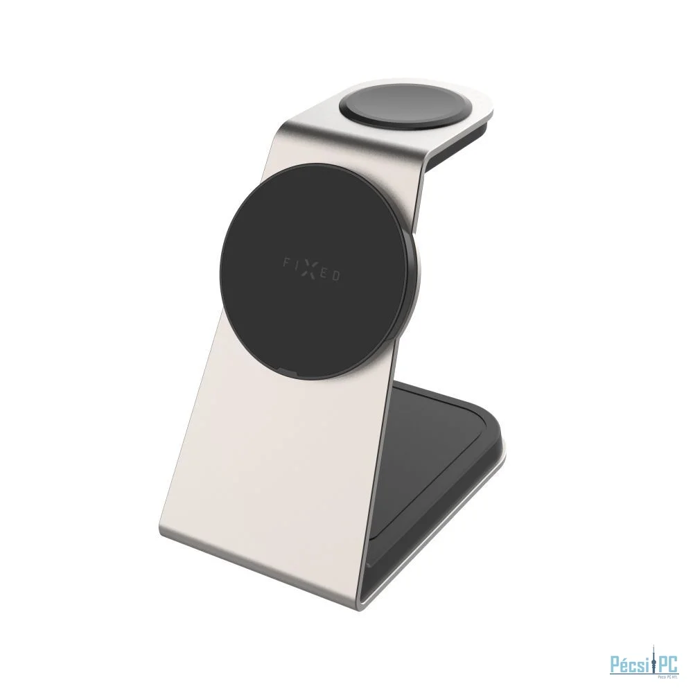FIXED MagPowerstation vezeték nélküli töltő Alu 2, titanium