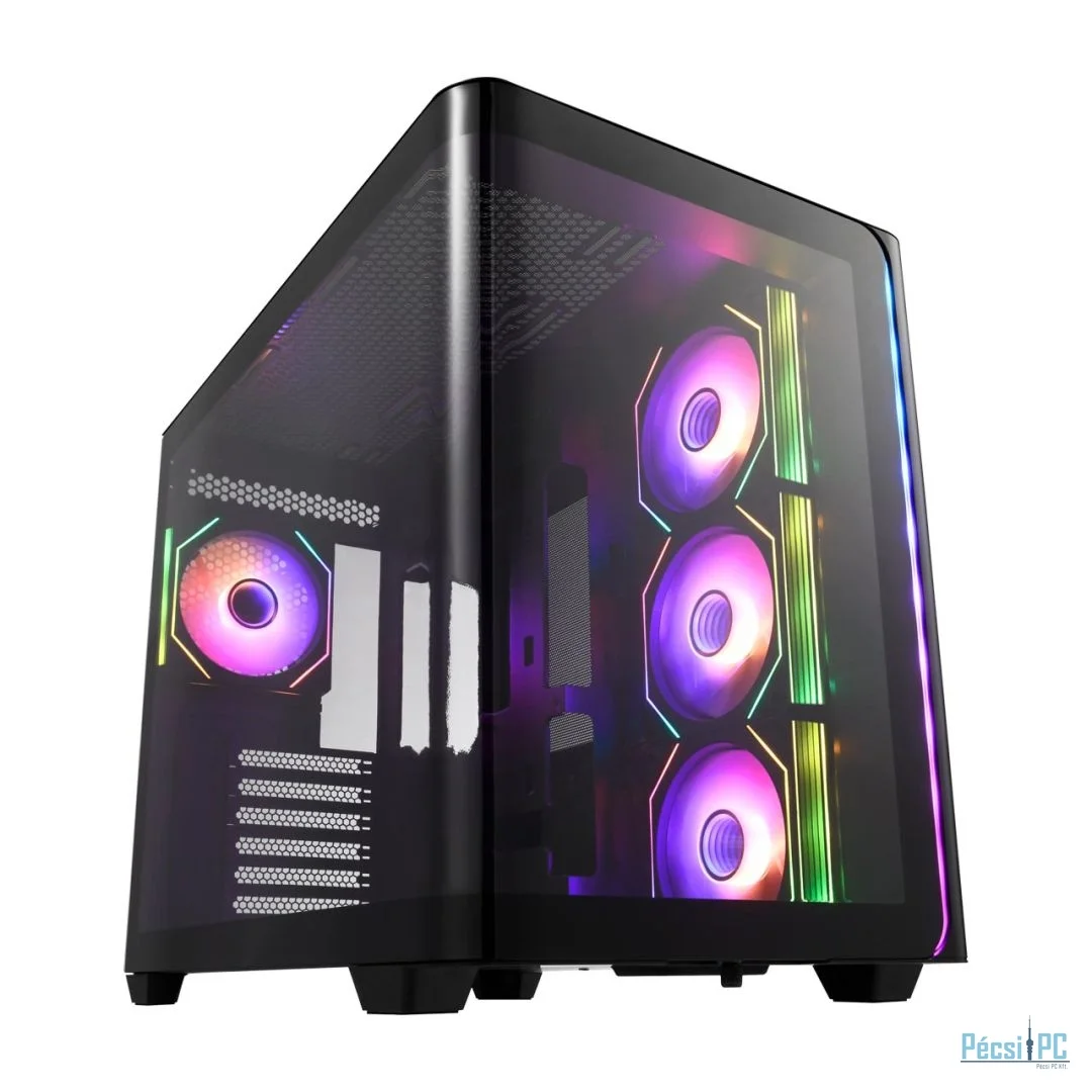 FSP M580 RGB Tempered Glass Black