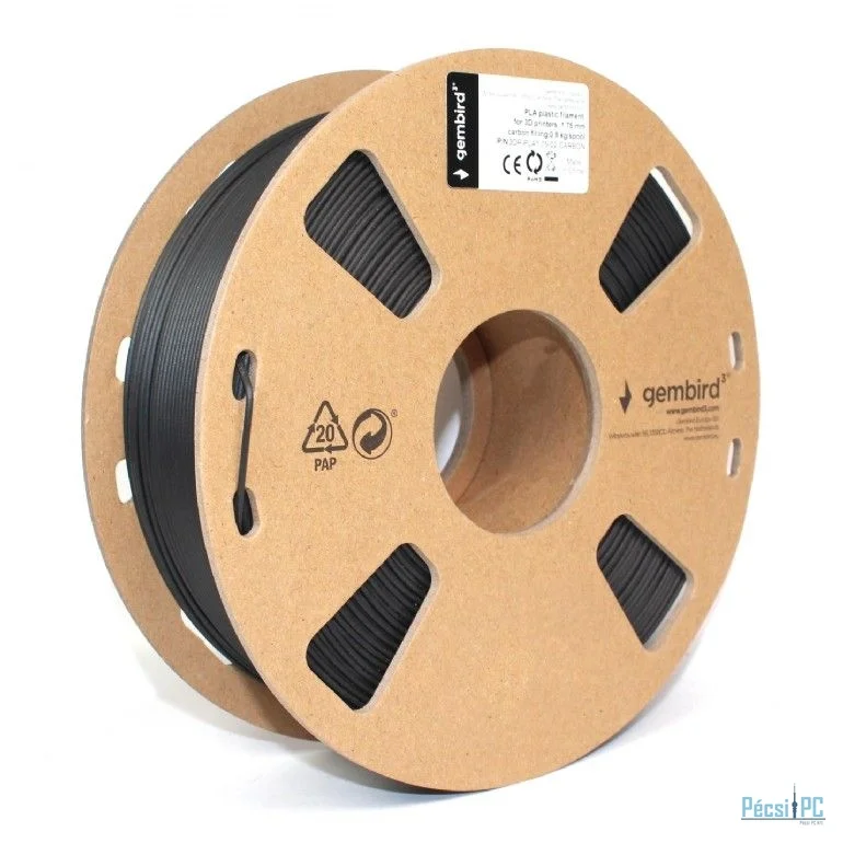 Gembird 3DP-PLA1.75-02-CARBON PLA Carbon 1,75mm 0,8kg