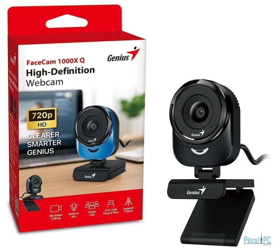 Genius FaceCam 1000X Q Webkamera Black