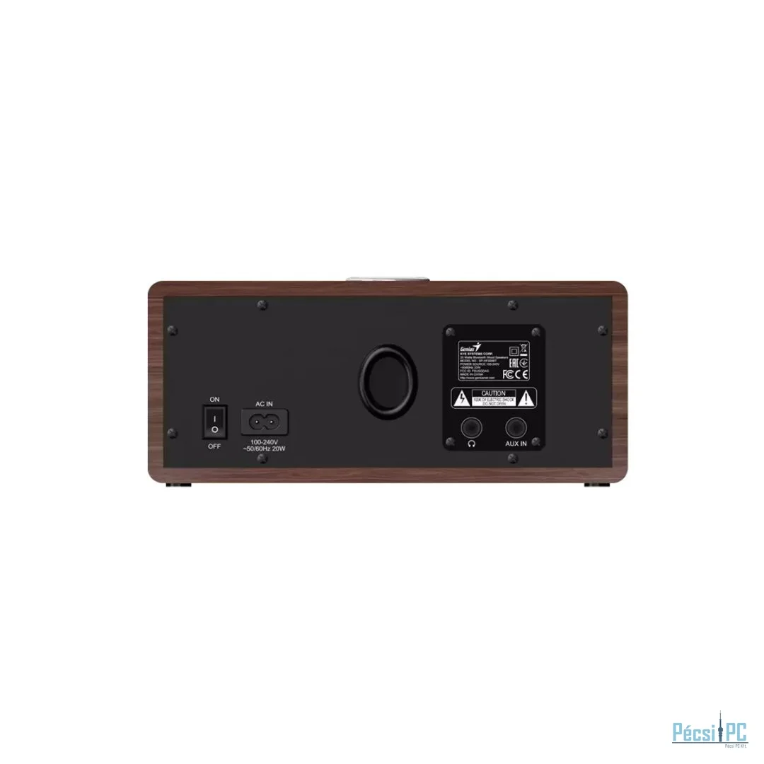 Genius SP-HF505BT Bluetooth Speaker Dark Brown Wood
