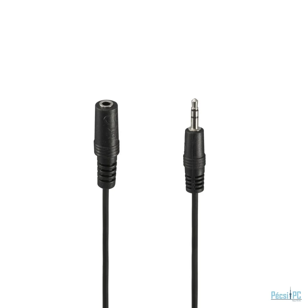 Hama 3.5 mm Jack Plug / Socket Stereo Audio Cable 2m Black