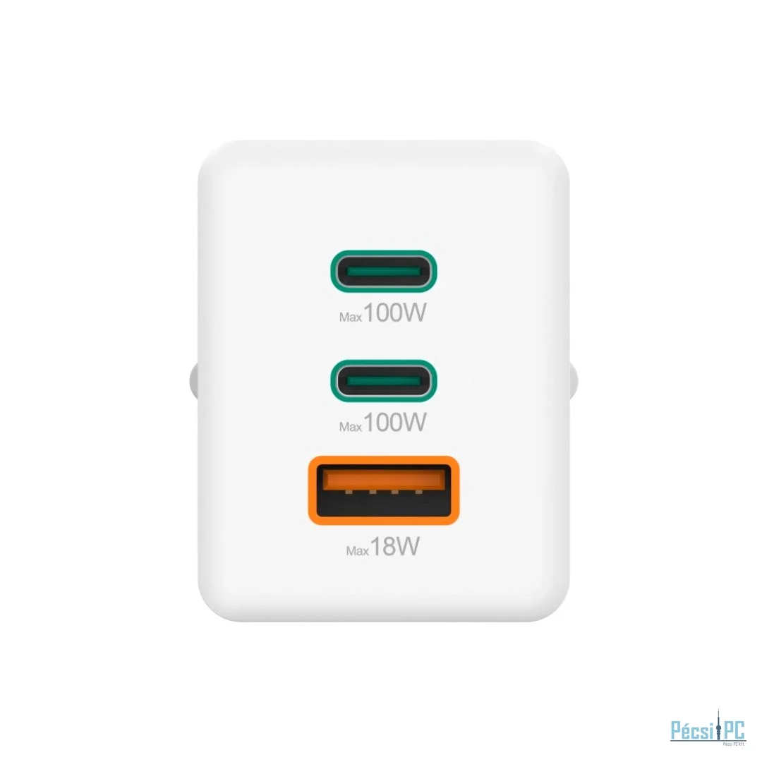 Hama Fast Charger GaN Mini Charger 100W White