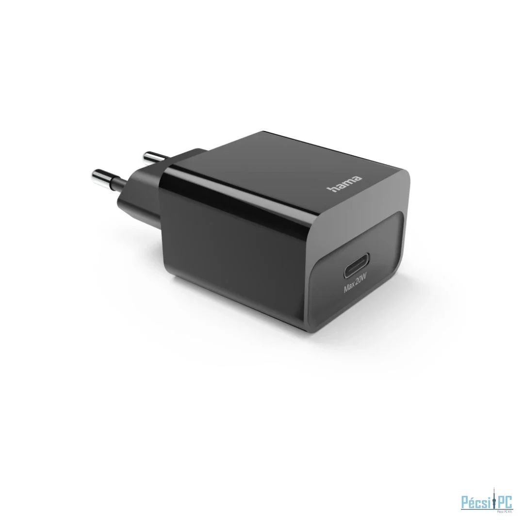 Hama Fast Charger USB-C PD 20W Black