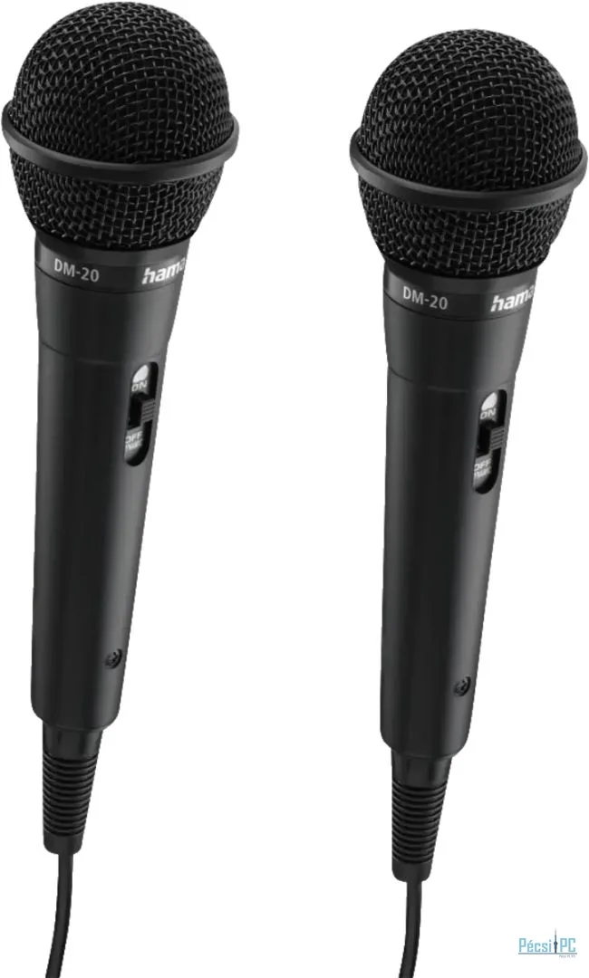 Hama Karaoke Microphone Set Black