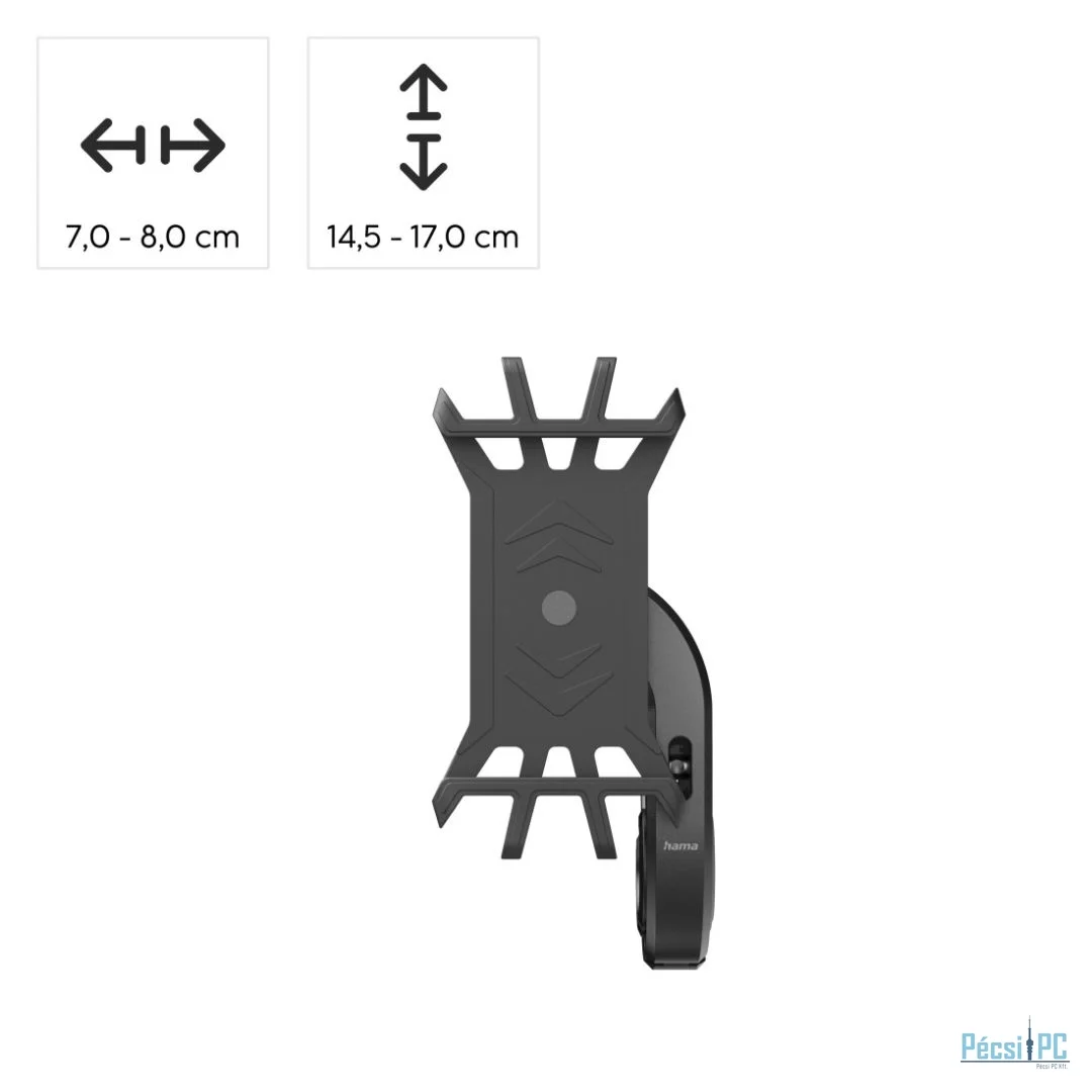 Hama Mobile Phone Holder for E-Bikes Black