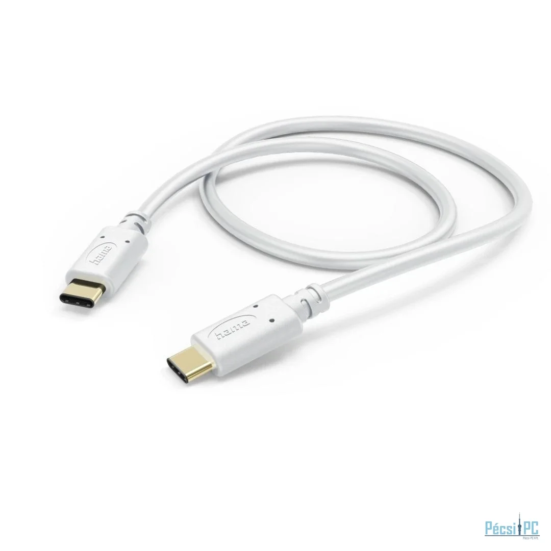 Hama USB-C to USB-C cable 1,5m White