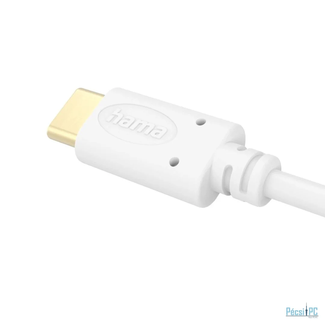 Hama USB-C to USB-C cable 1,5m White