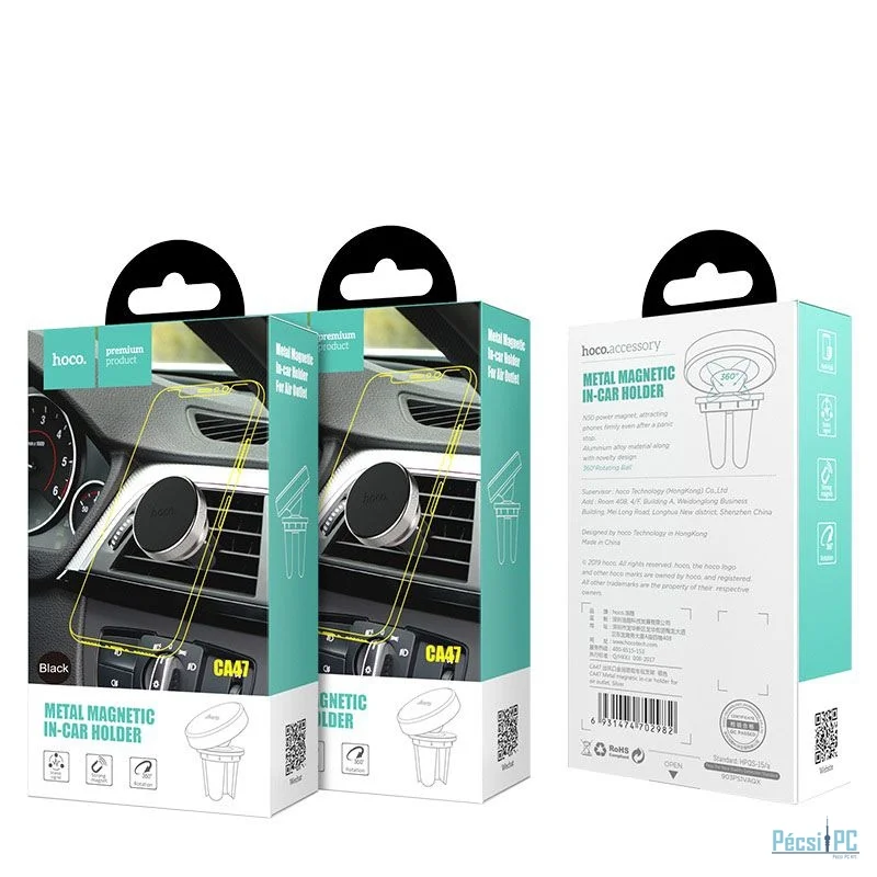 Hoco CA47 Metal Car Holder Black