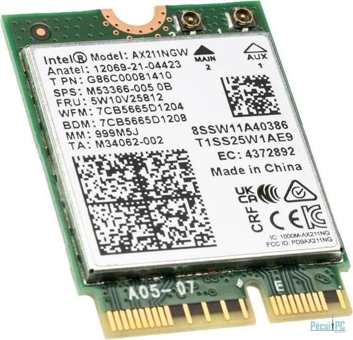 Intel Wi-Fi 6E AX211 Network Adapter M.2 2230