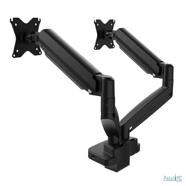 j5create JTSA302 Ergonomic Dual-Monitor Mount with Docking Station