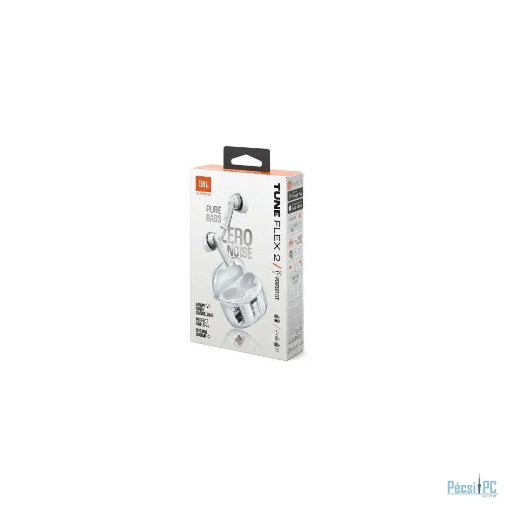 JBL Tune Flex 2 Ghost Edition Bluetooth Headset White