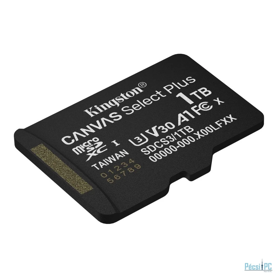 Kingston 1TB microSDXC Canvas Select Plus Gen3 Class 10 UHS-1 A1 V10