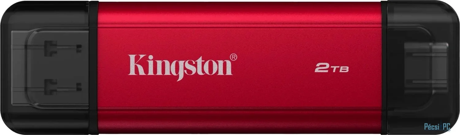 Kingston 2TB USB3.2 Dual Portable SSD Red
