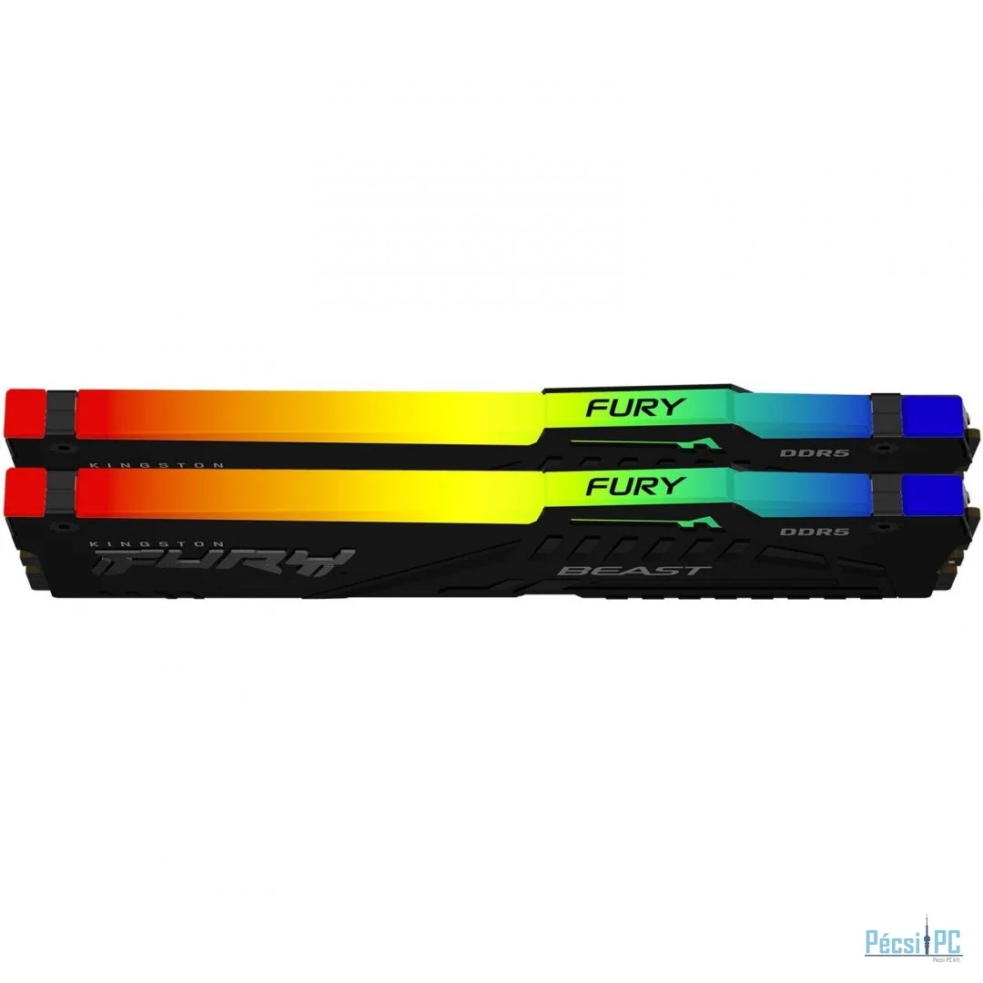 Kingston 64GB DDR5 5600MHz Kit(2x32GB) Fury Beast RGB Black