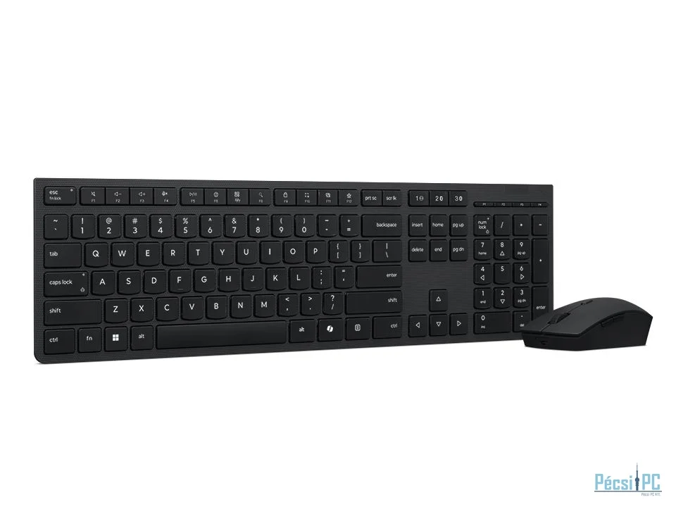 Lenovo Professional Wireless Rechargeable Combo Keyboard and Mouse Black HU