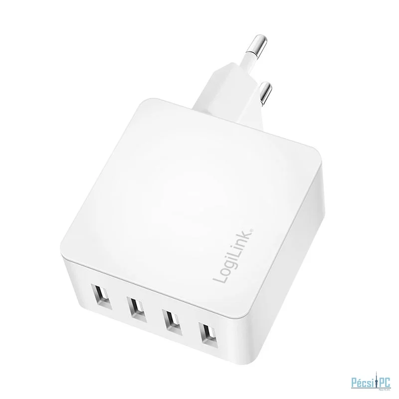 Logilink 4 port USB socket adapter 24 W 4x USB-A White