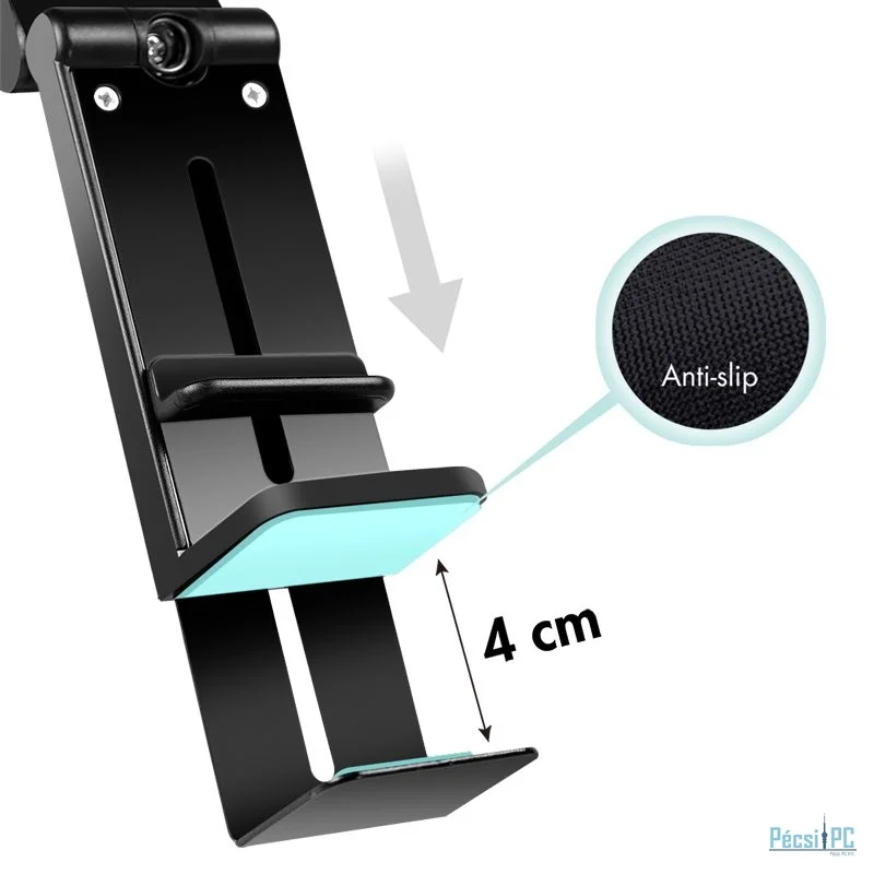 Logilink AA0169 Fold- & clampable smartphone holder Black