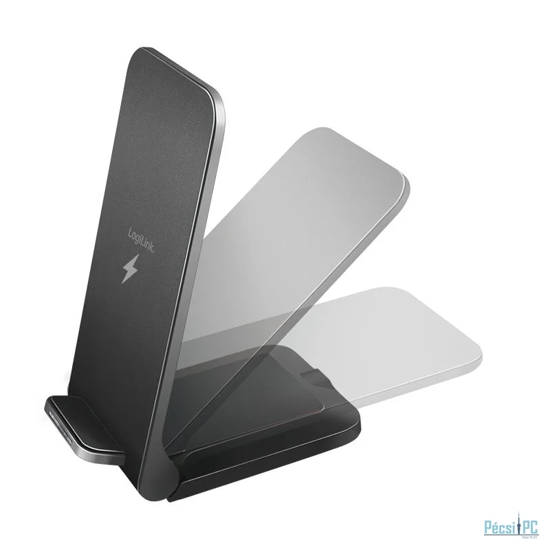 Logilink PA0315RF Smartphone stand with wireless charging function Black